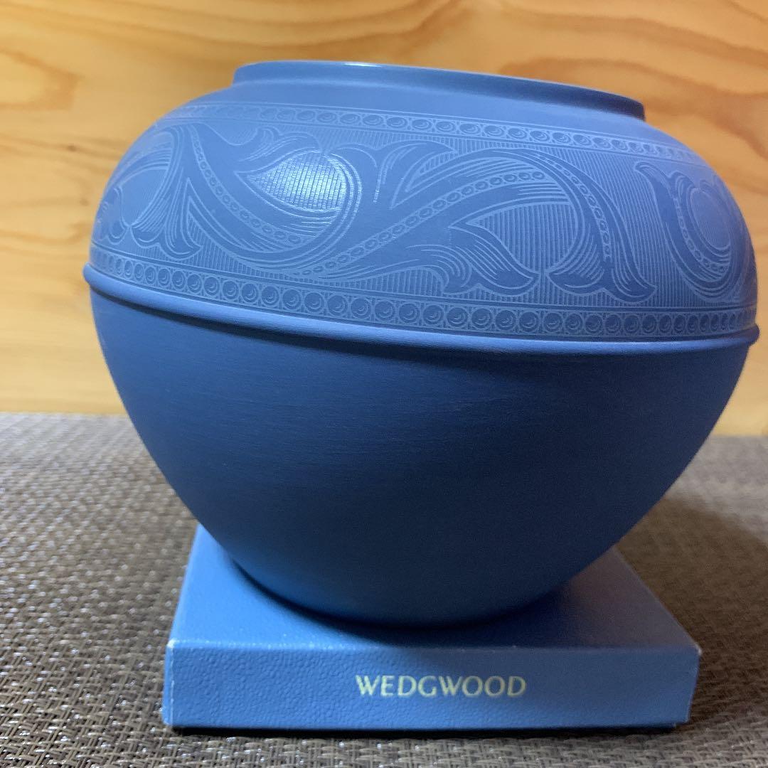 限定品　ウェッジウッド ジャスパー　ローズボール　フラワーベース　花瓶　箱付き