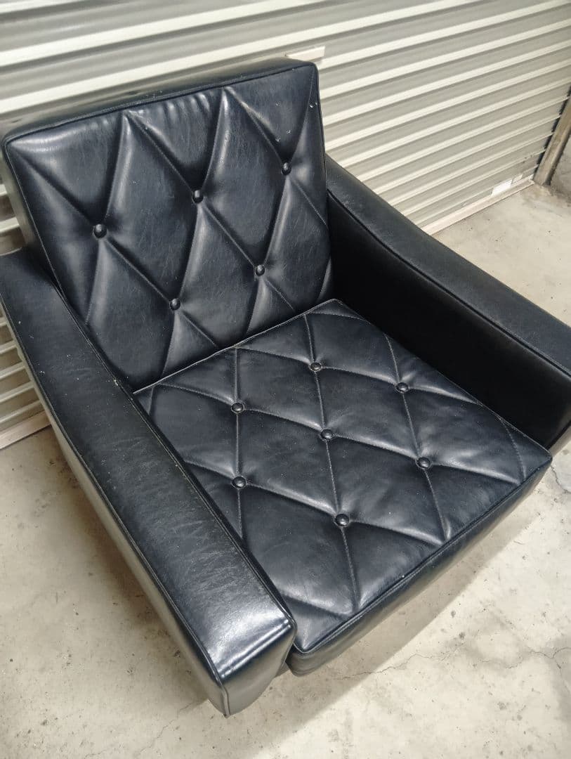 希少！ビンテージ カリモク60 ロビーチェア1シータースタンダードブラック