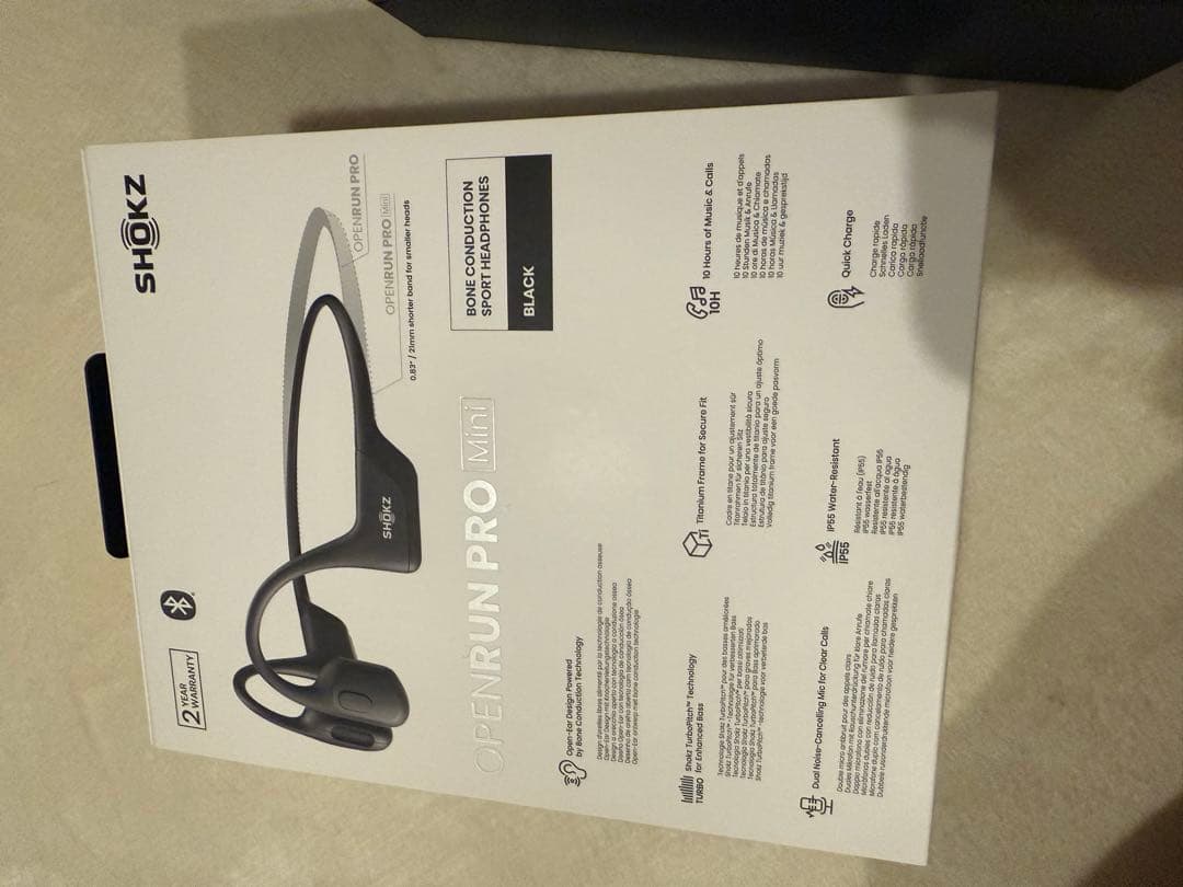 【美品】Shokz Open Run Pro Mini 骨伝導イヤホン