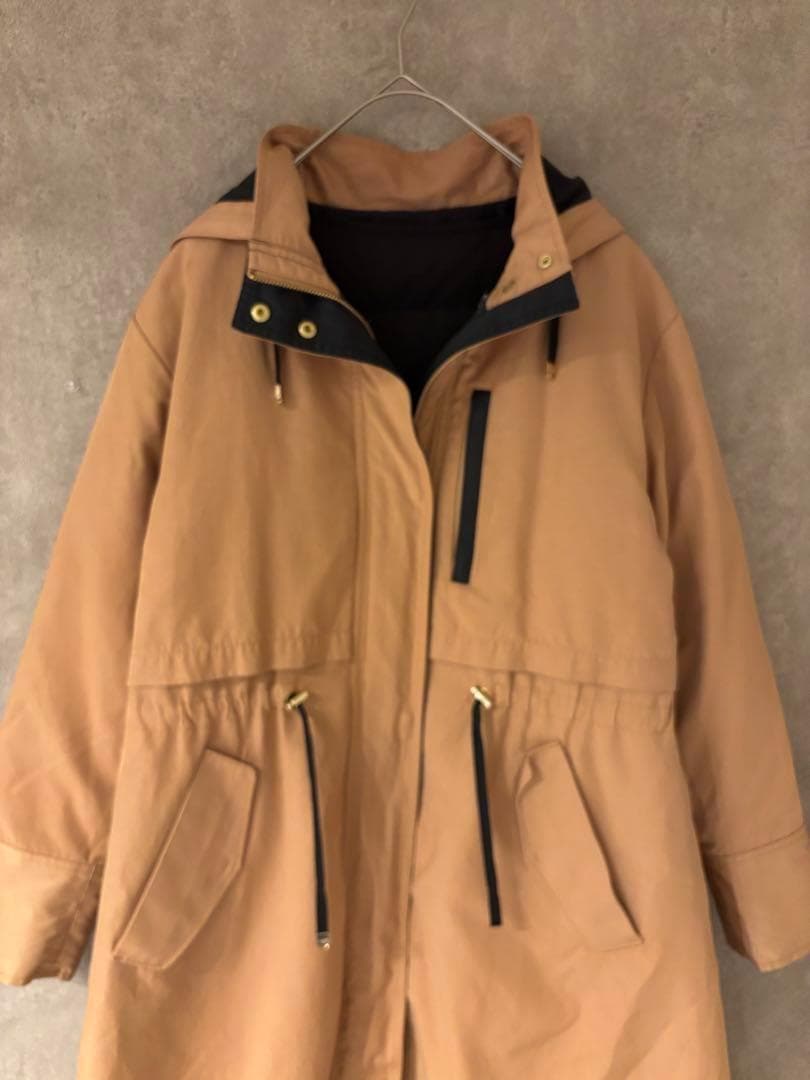 バンヤードストーム ライナーロングフーディ　ベージュ　0　ロングコート