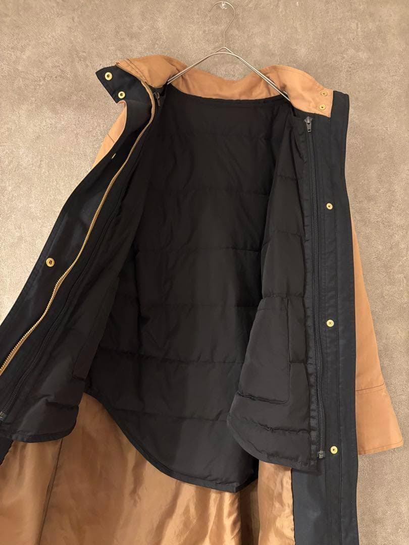 バンヤードストーム ライナーロングフーディ　ベージュ　0　ロングコート