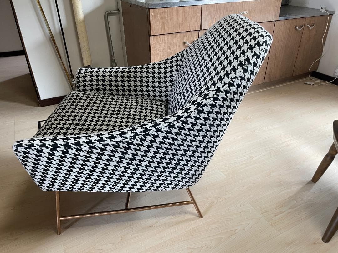 Francfranc AUGEN CHAIR オウゲンチェア 千鳥格子柄