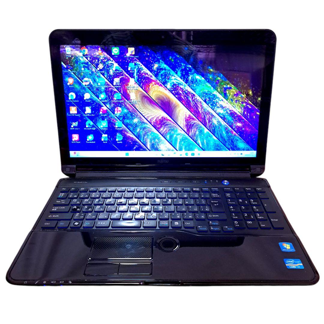 ノートパソコン 本体 Windows11 オフィス付き i7 16GB SSD