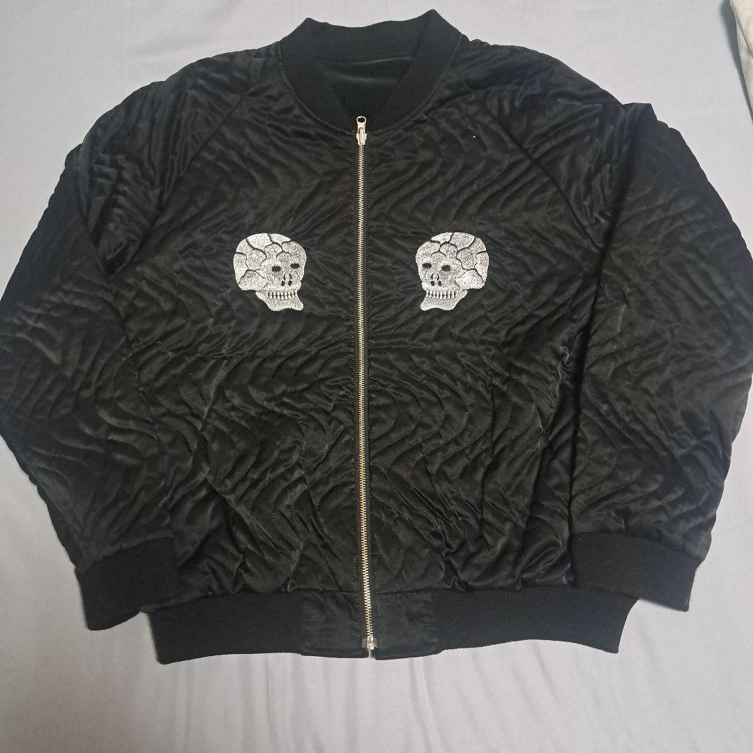 John'sbyJohnny スケルトンリバーシブルジャケット BLACK