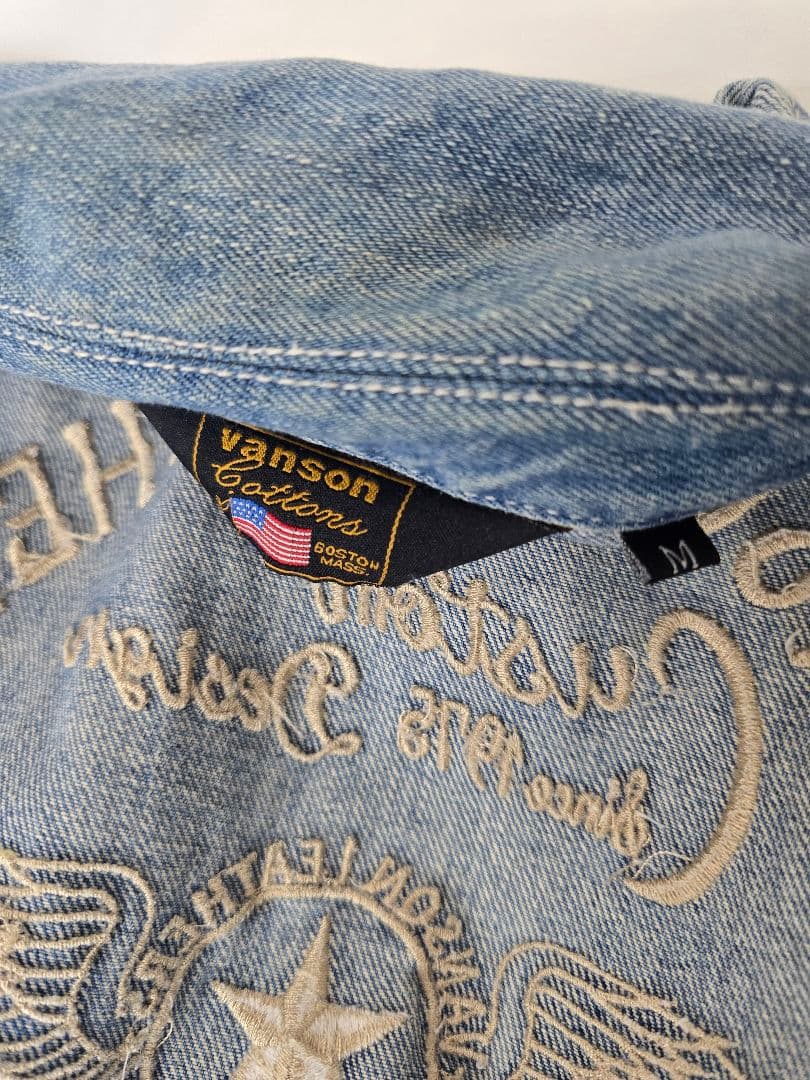 VANSON　バンソン つなぎ デニム　サイズM