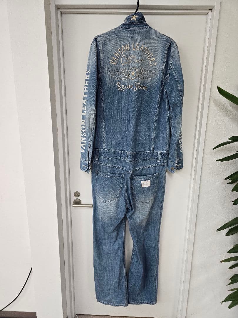 VANSON　バンソン つなぎ デニム　サイズM