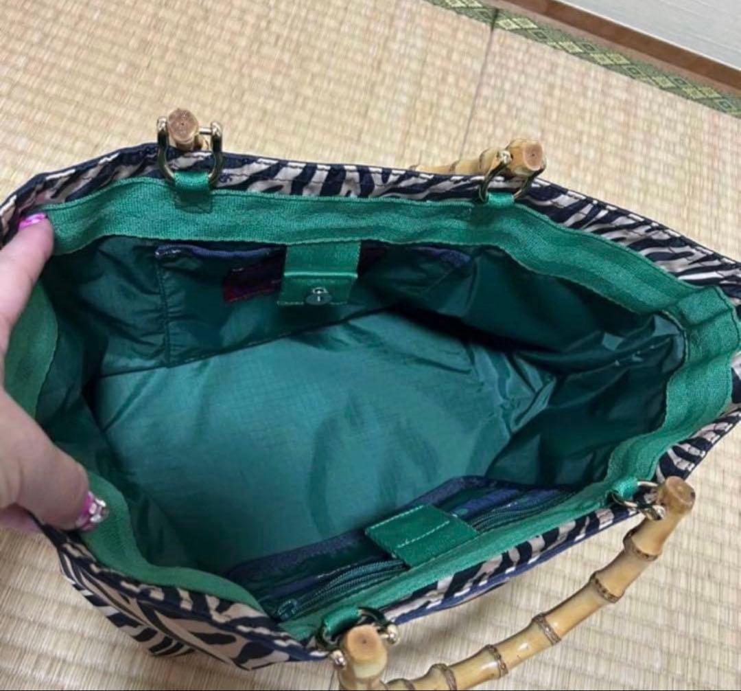 完売品⭐︎レスポートサック　アトリエ　ラージバンブー2way ゼブラ