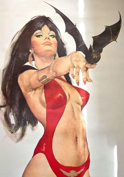 アメコミ VAMPIRELLA 1972年 米国製 等身大ポスター 中古品
