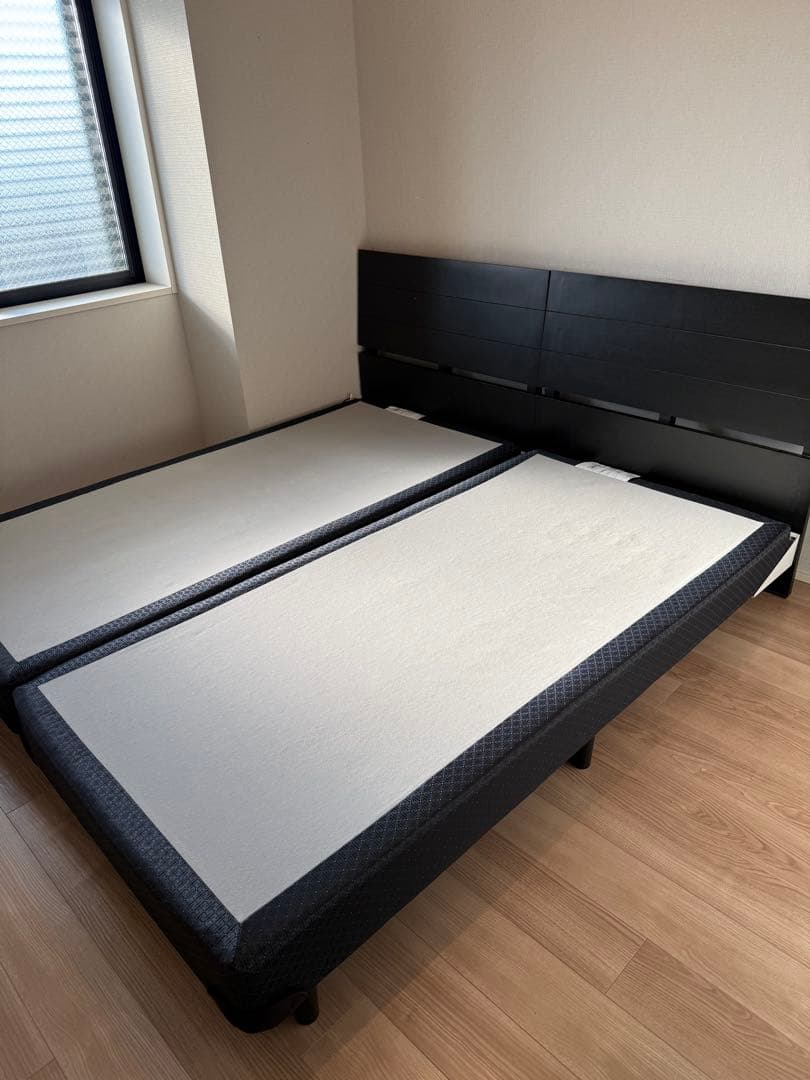 ★引き取り専用★REGALIA シングル　ベッドフレーム セット　黒 大塚家具