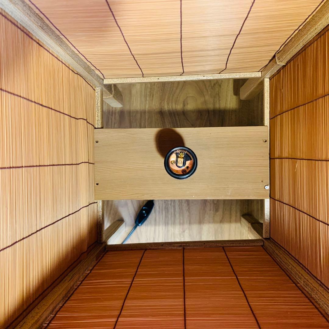 大型 高級 お座敷 座敷照明 行燈 竹製 バンブー 灯籠 ディスプレイ