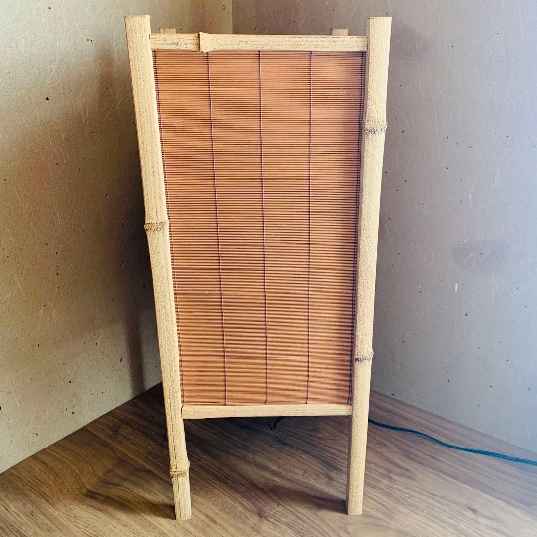 大型 高級 お座敷 座敷照明 行燈 竹製 バンブー 灯籠 ディスプレイ