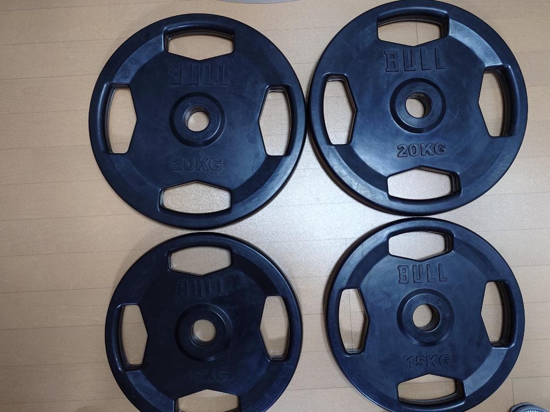 ① BULL ラバープレート　グリップホールディングタイプ フリーウエイト