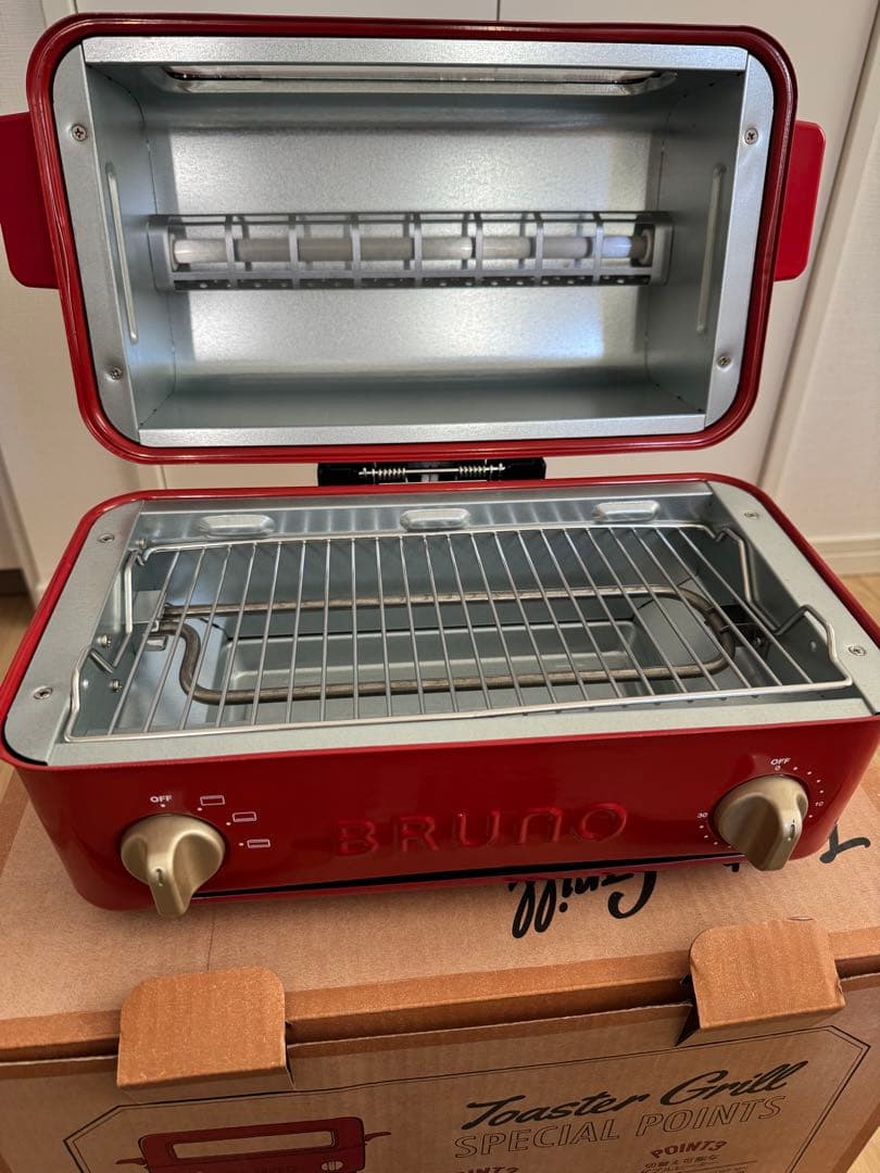 BRUNO トースターグリル　赤