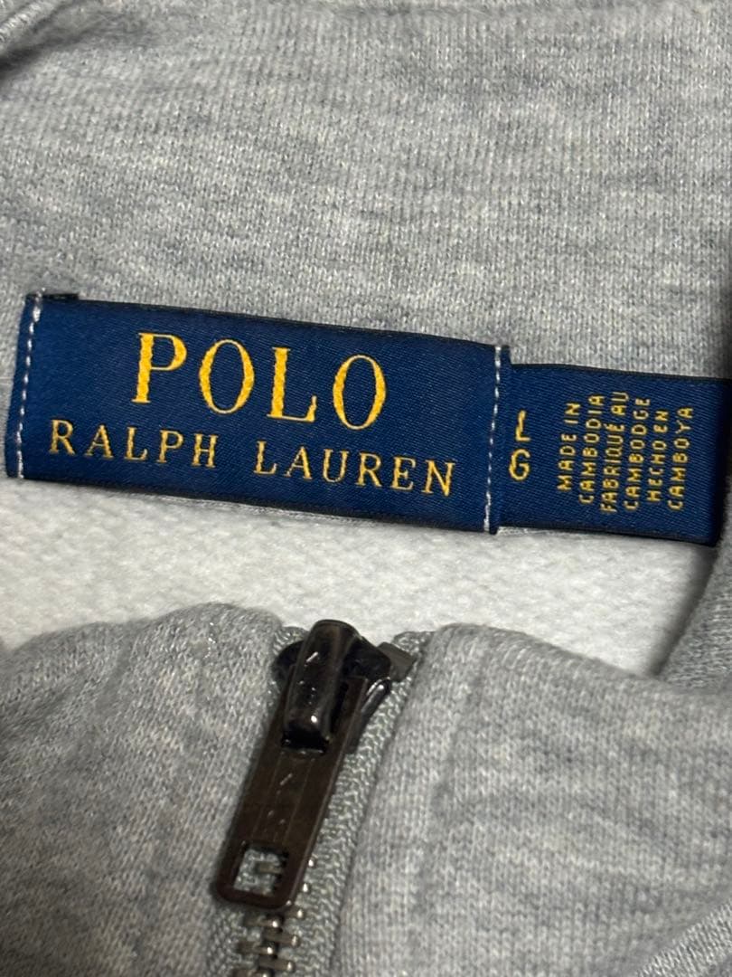 Polo Ralph Lauren グレー ハーフジップトレーナー ！？