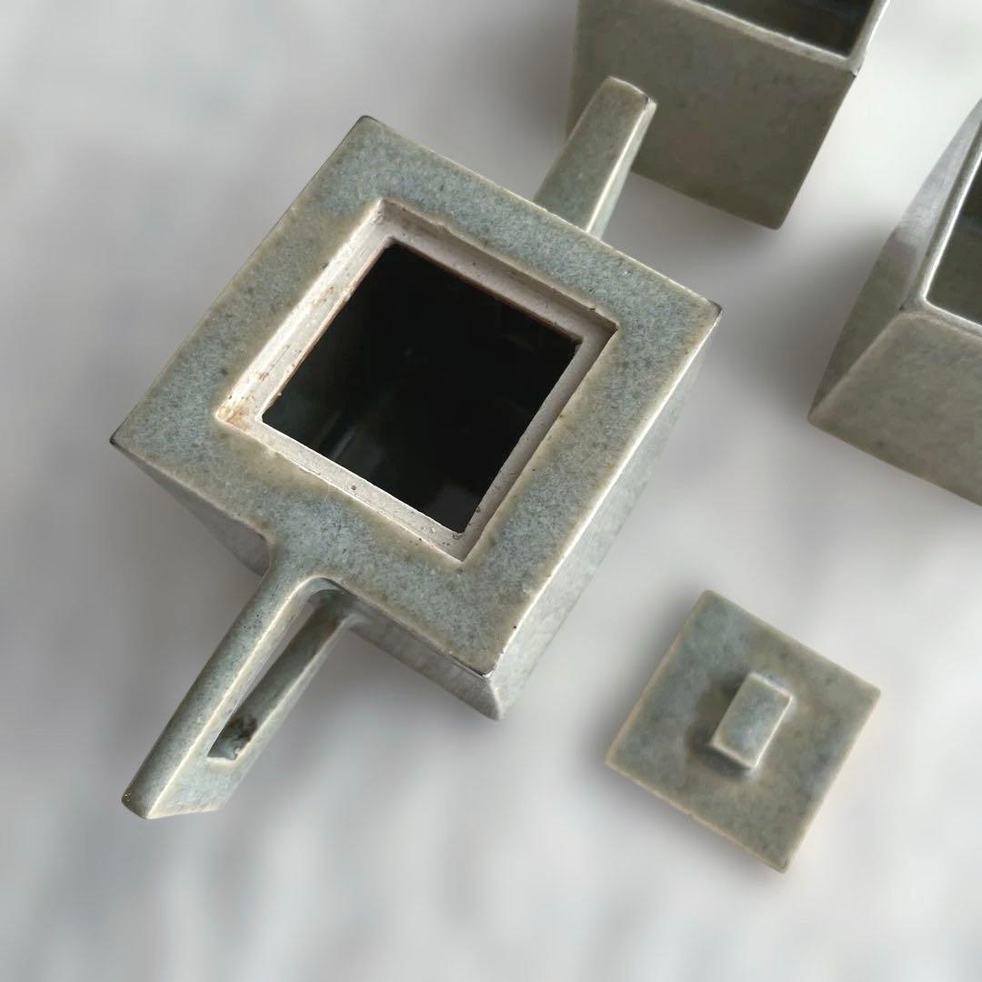 三笘修　朧釉　茶壺　茶杯(2客) セット　新品・未使用　小慢安渓鉄観音茶付き