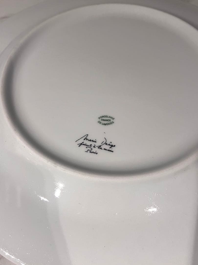 MarieDaage リモージュ　30センチプレート　ストライプ　ブラック