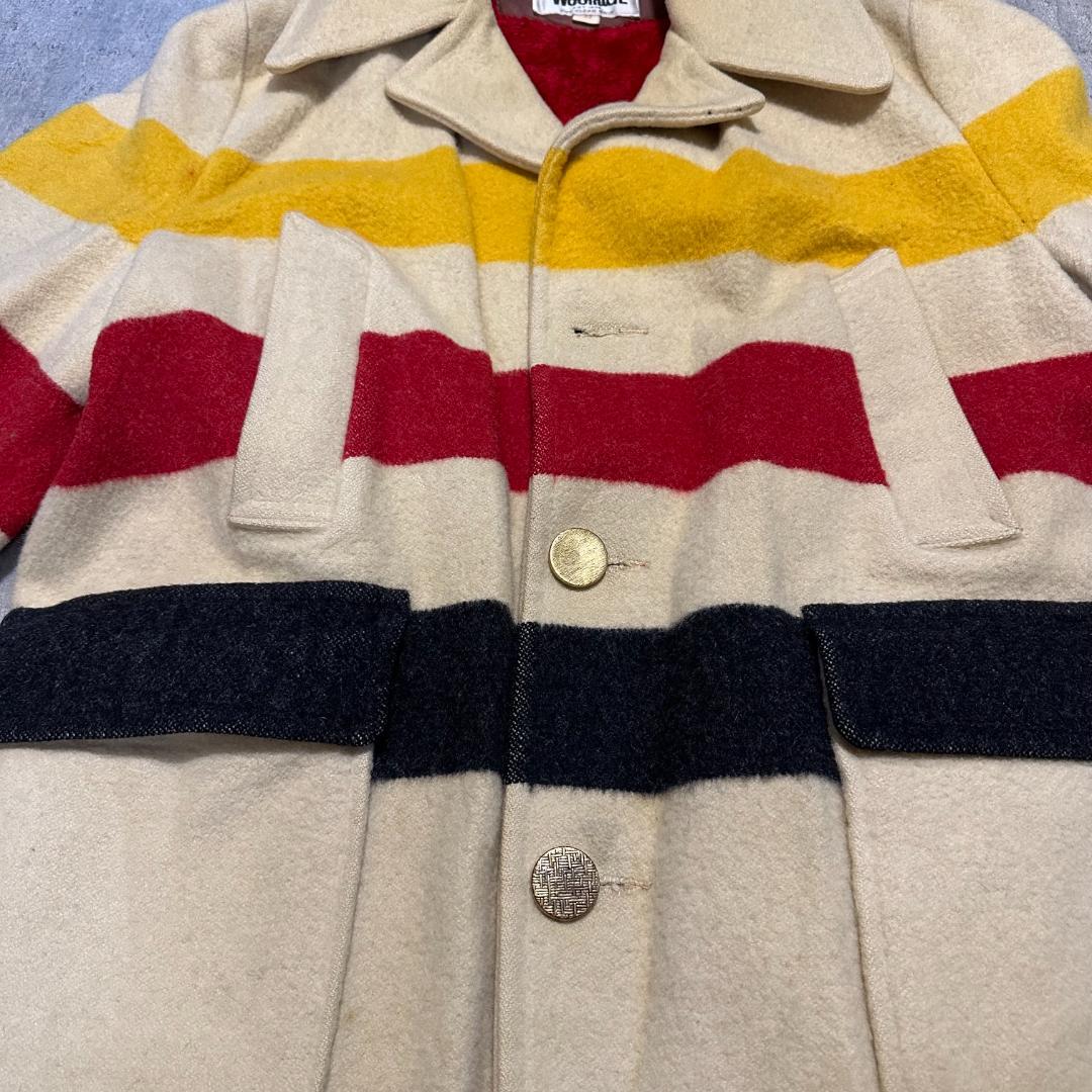Woolrich ウールリッチ Pコート マルチボーダージャケット