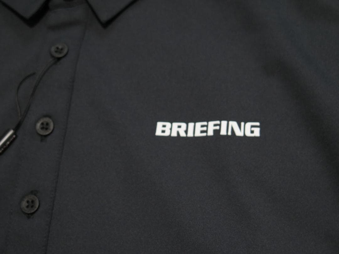 ⓁBRIEFING GOLF ブリーフィングゴルフパンチングメッシュシャツ黒