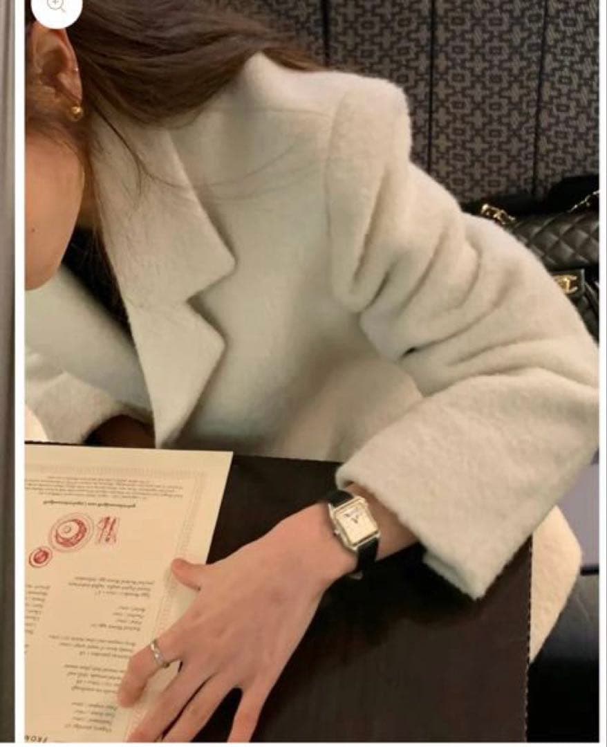 【leday】Ounce lily alpaca jacket ivory