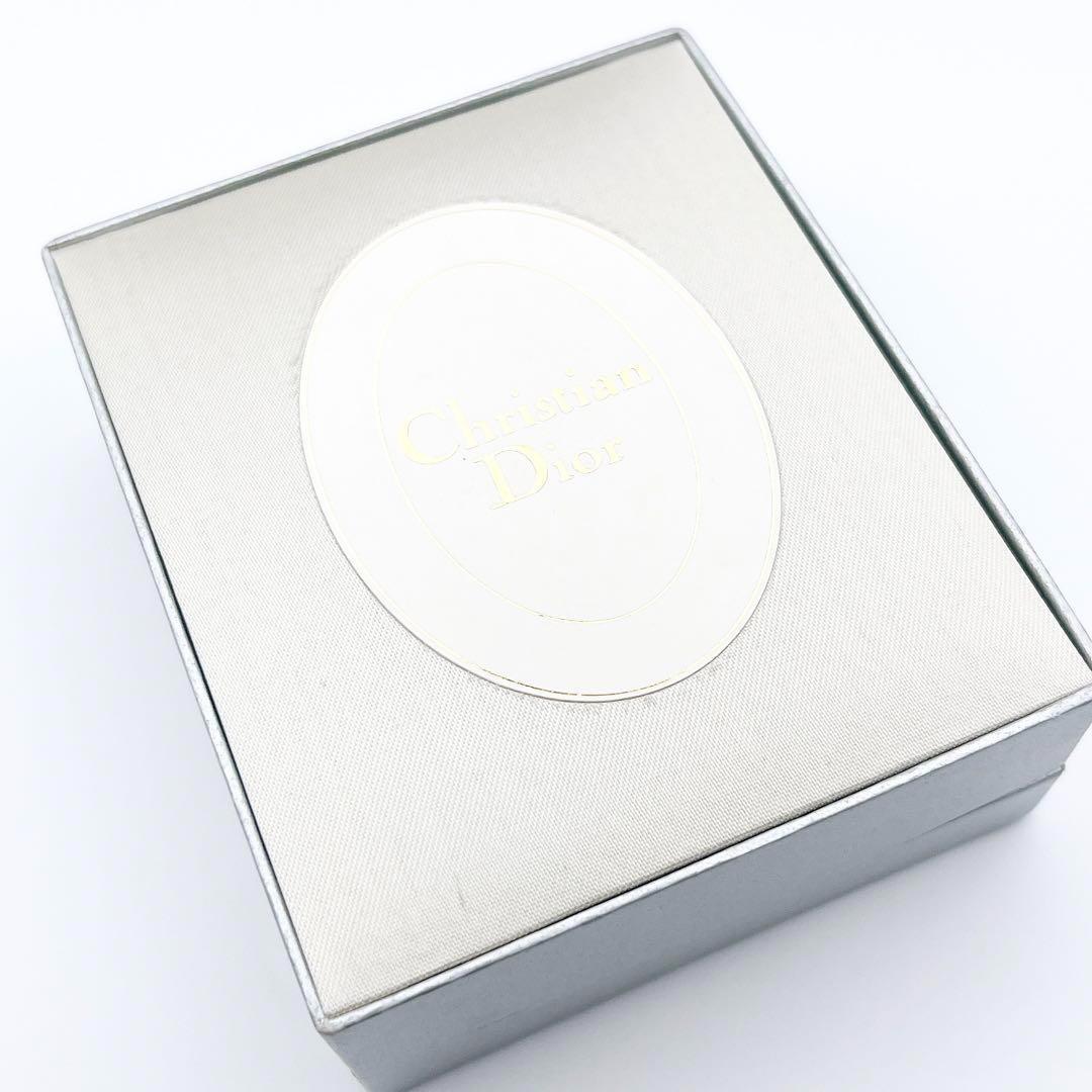 2186　保存箱付き美品✨Dior　ブローチ　大ぶり　CD　ロゴ　希少　刻印