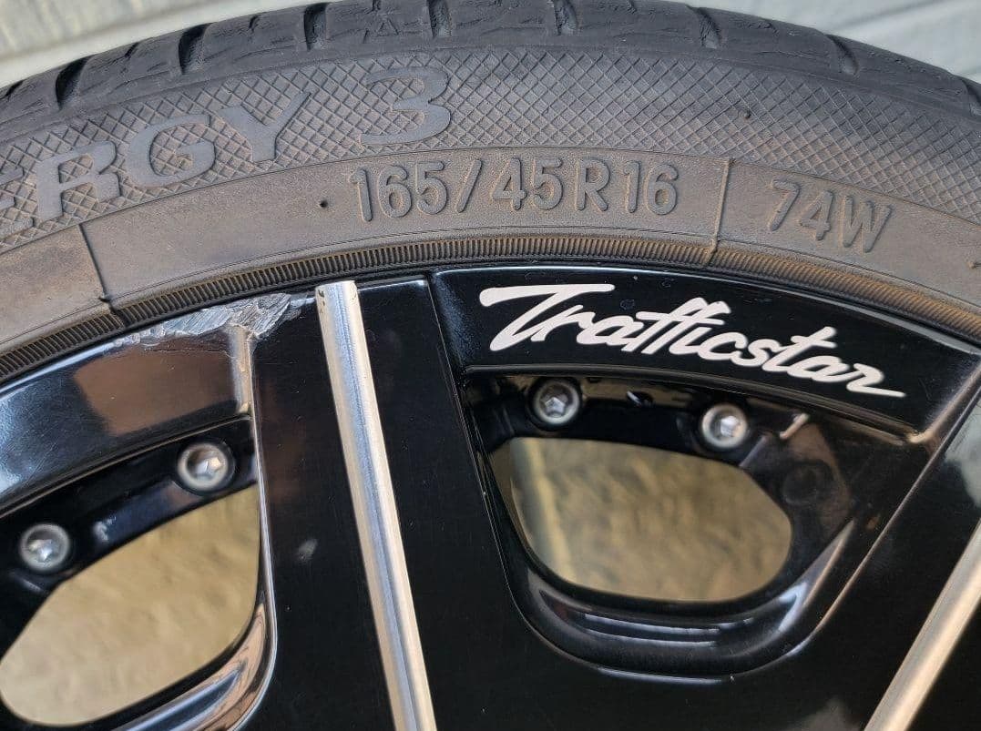 16インチ　軽自動車用 タイヤ、ホイールセット 165 /45R/16 　74W