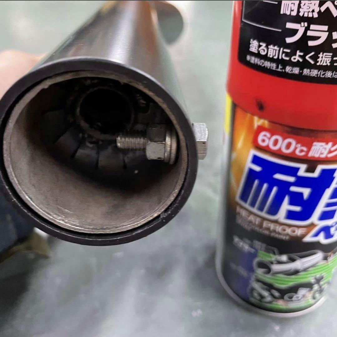 り*様 SR400 ワンオフヨシムラ風ショート菅　スリップオン　ポン付け