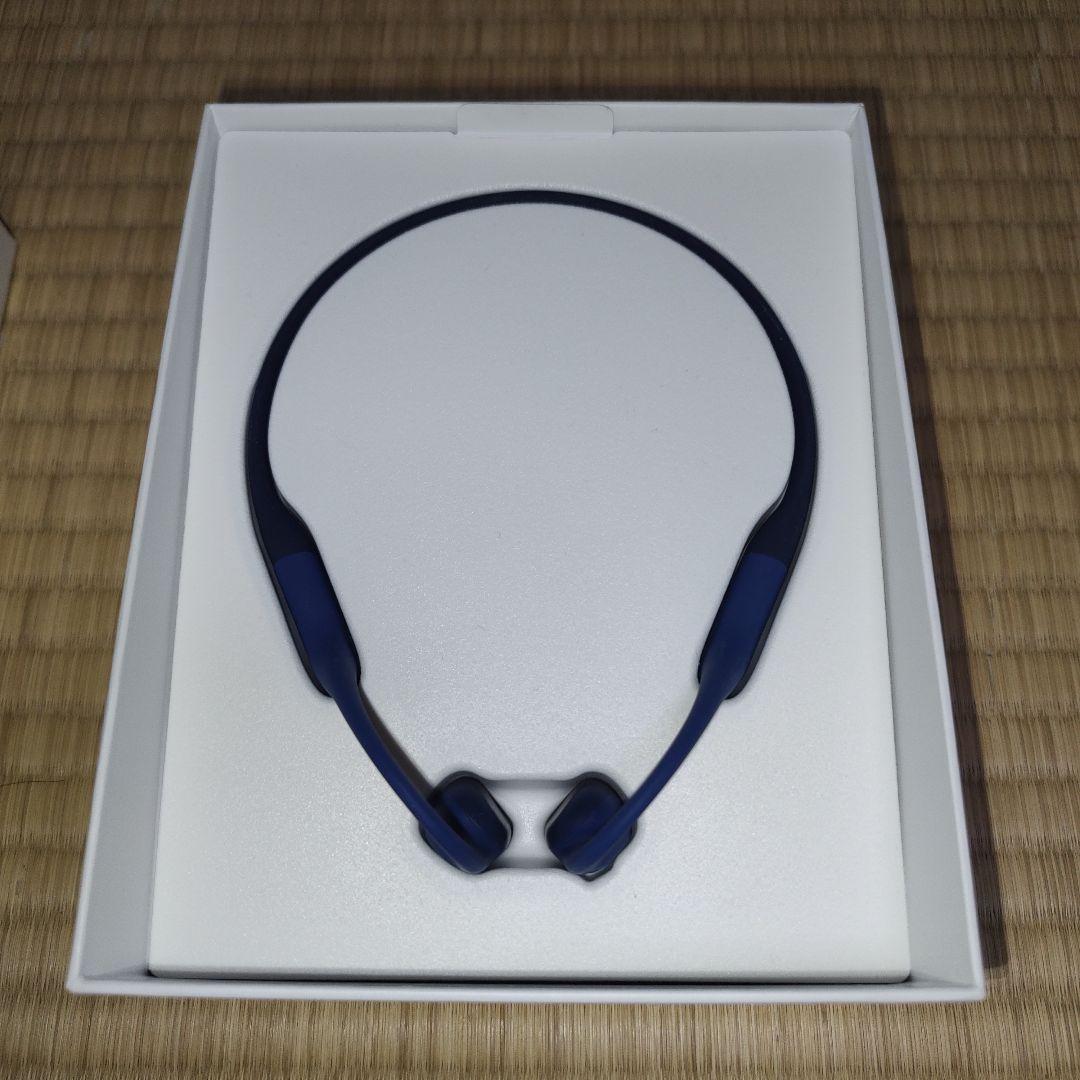 SHOKZ OpenRun ショックス 骨伝導イヤホン 青