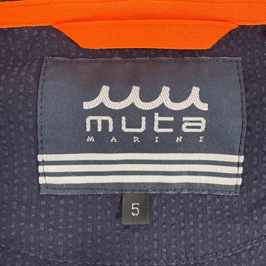 美品muta MARINE ムータマリン ジップパーカー 紺 5 L 859
