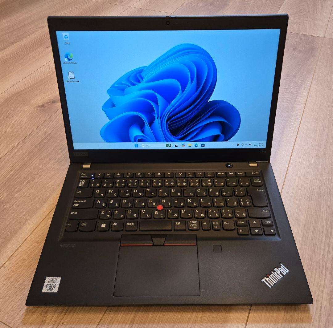 【美品・バッテリ極良好】Lenovo T14s Gen1 10世代i5/16GB