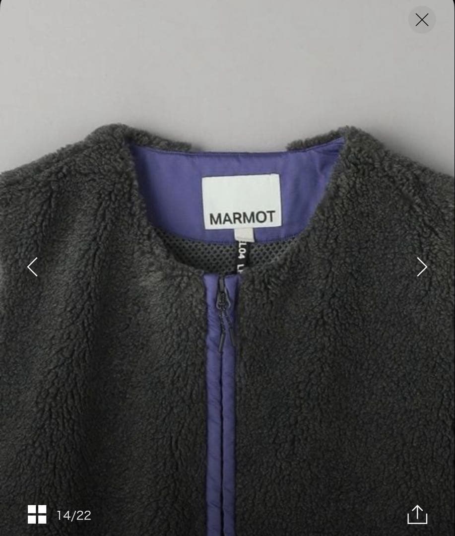 【最終値下げ】MARMOT CAPITAL ボアフリースベスト 美品