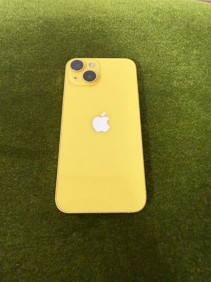 iphone 14 128G イエロー　simフリー　美品、箱付き