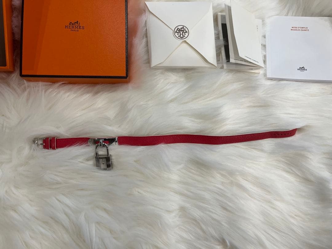 C*a様 HERMES ケリーウォッチ　ドゥーブル　ピンク×シルバー金具