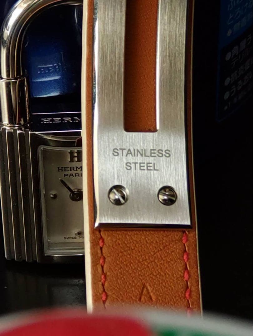 C*a様 HERMES ケリーウォッチ　ドゥーブル　ピンク×シルバー金具