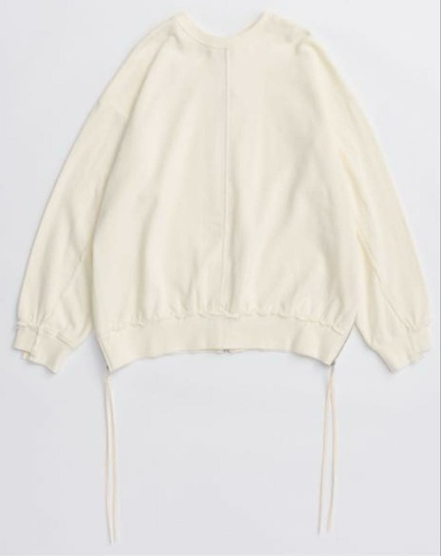 ma様 メゾンスペシャル スウェット オーバーサイズ アイボリー ダブルジップ