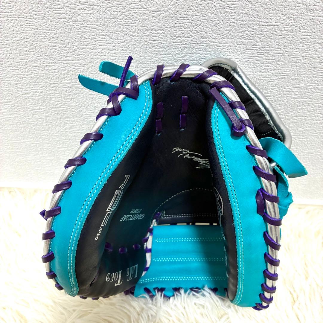 【超美品】Rawlings ハイパーテック 軟式 キャッチャーミット 希少カラー