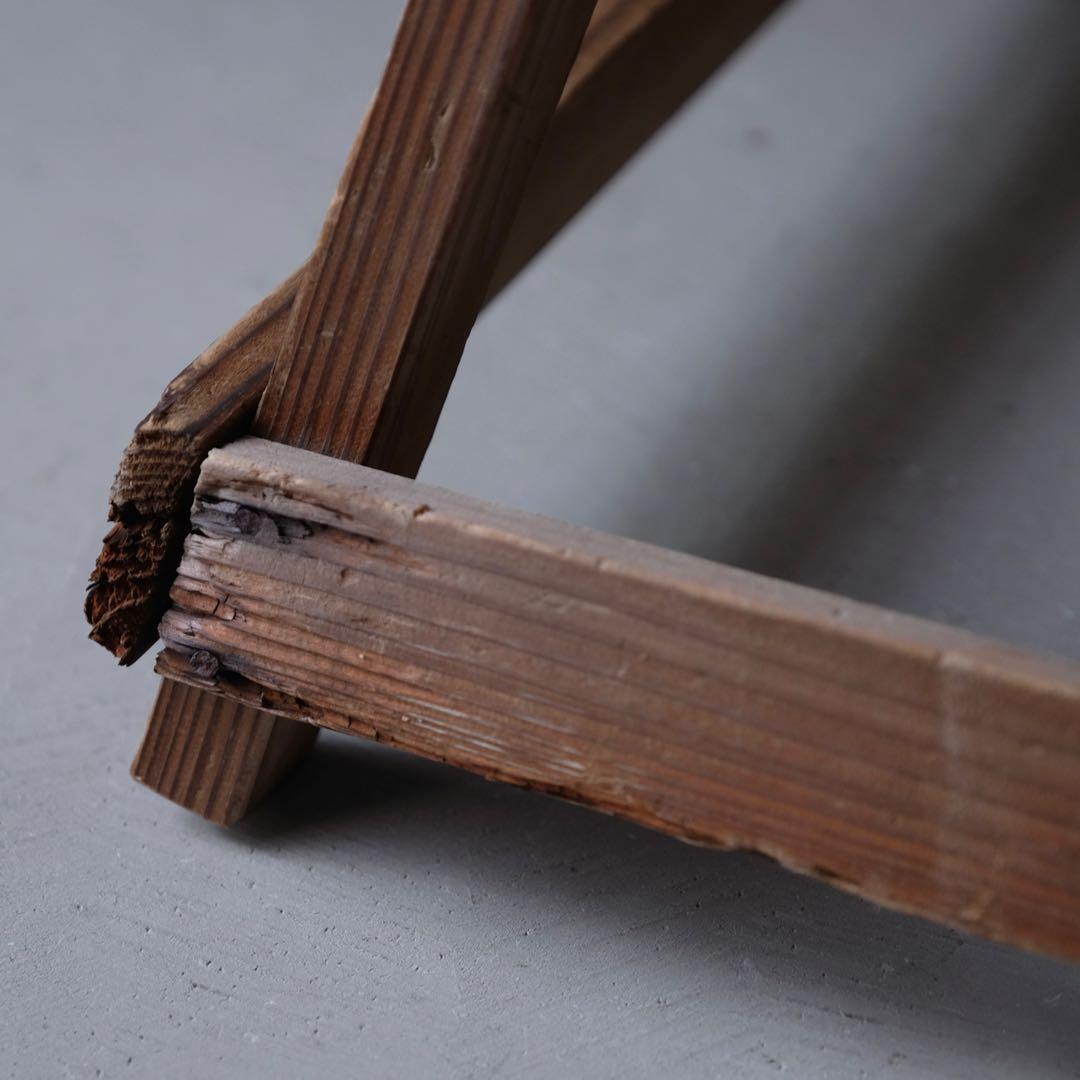 杉材 古いスツール A　椅子 チェア 展示台 花台 古家具 古民具 古道具 骨董