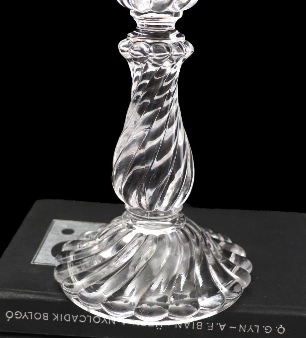 オールド・バカラ 1890年 キャンドルホルダー 18.5cm バンブー 燭台