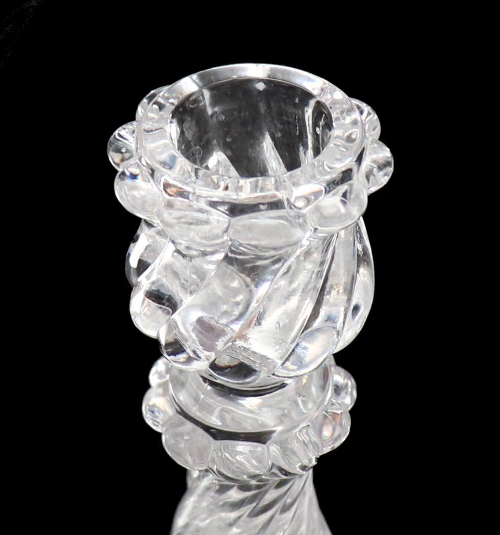 オールド・バカラ 1890年 キャンドルホルダー 18.5cm バンブー 燭台