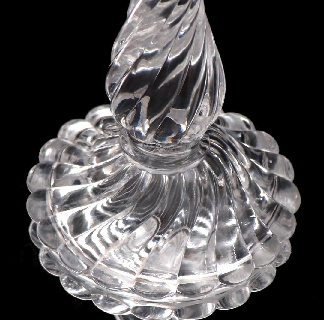 オールド・バカラ 1890年 キャンドルホルダー 18.5cm バンブー 燭台