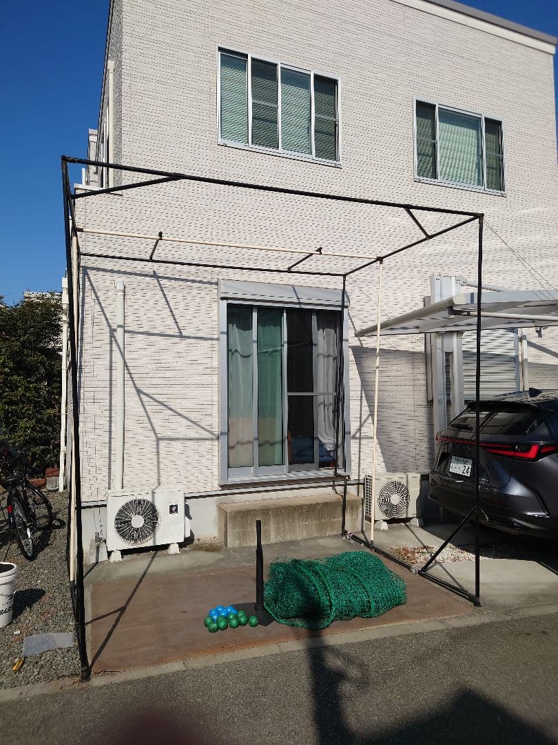 軟球用バッティングネット 幅2.8M×高さ3.3M×奥行2.4M