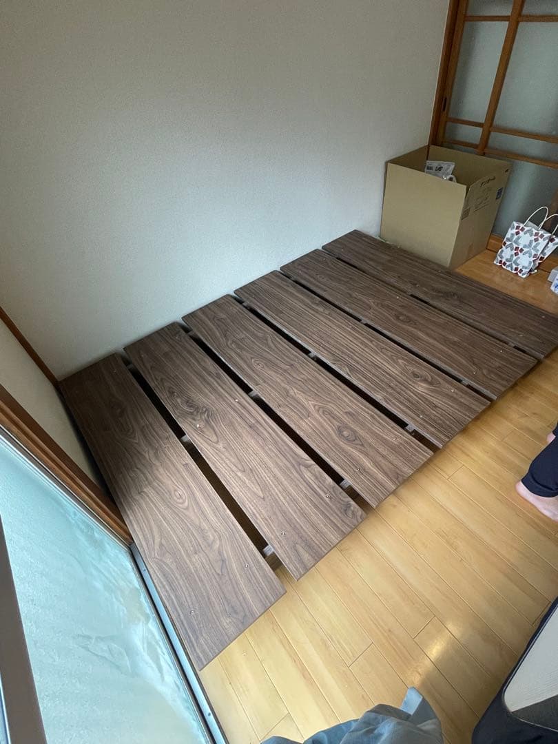 木製ダブルサイズすのこベッド