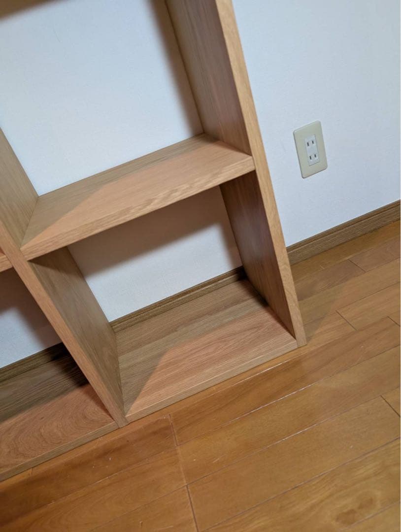 ■送料込■無印良品 スタッキングシェルフ オーク材 木製棚 家具 収納