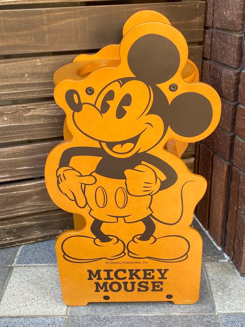 レア♦️木製 ミッキーマウス♦️ヴィンテージ ミッキーが玄関でお出迎え♦️送料込