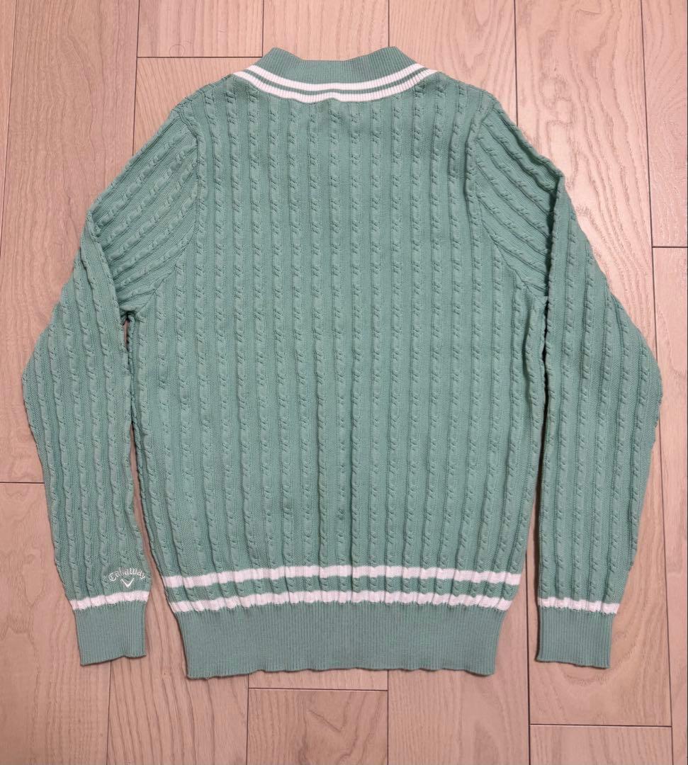 【新品】Callowayキャロウェイ⭐︎ミントグリーン セーターLサイズ近年モデル