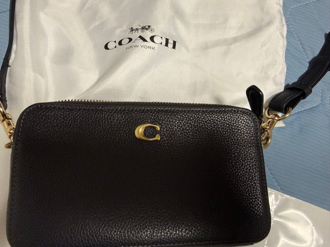 COACH ブラックレザー バッグ
