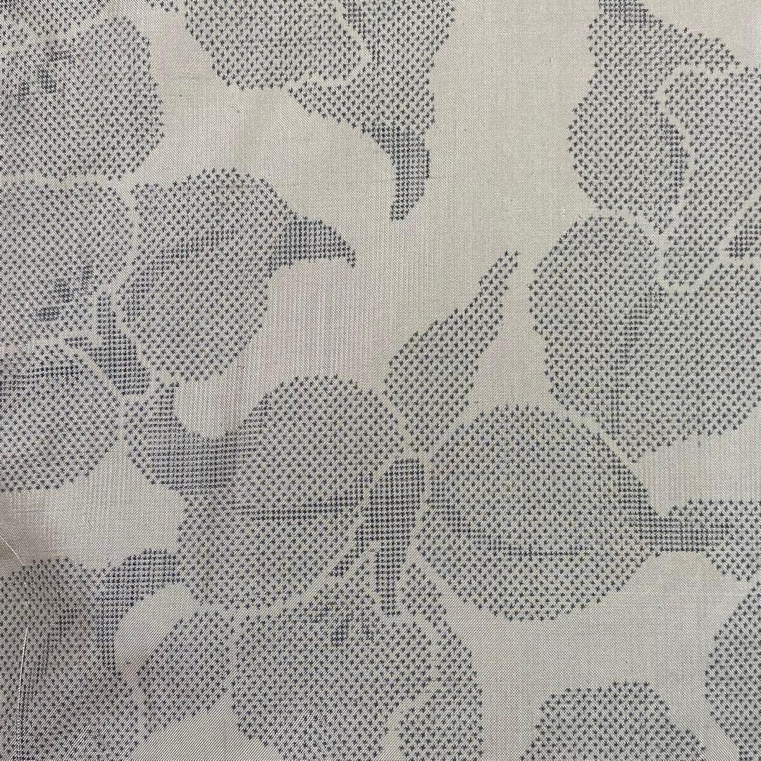 再値下げ　本場白大島　洋花　一元式絣　未着用