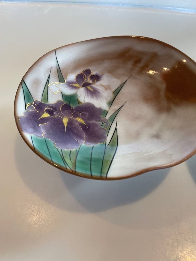 陶葊　陶あん　高台皿　2客