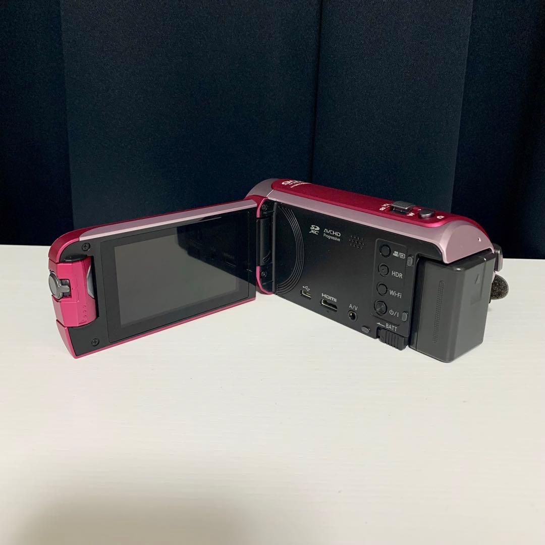 デジタルハイビジョンビデオカメラ ピンク Panasonic HC-W580M