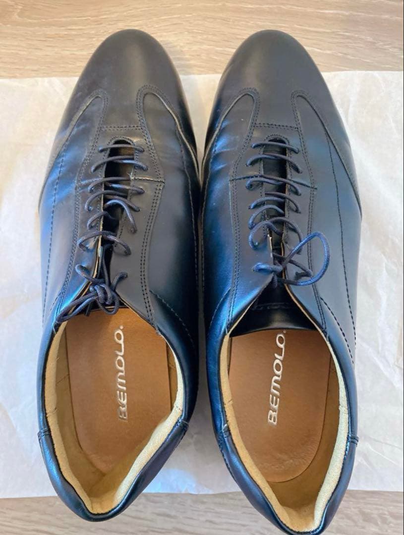 BEMOLO ビモロ　ブラックレザー ビジネスシューズ