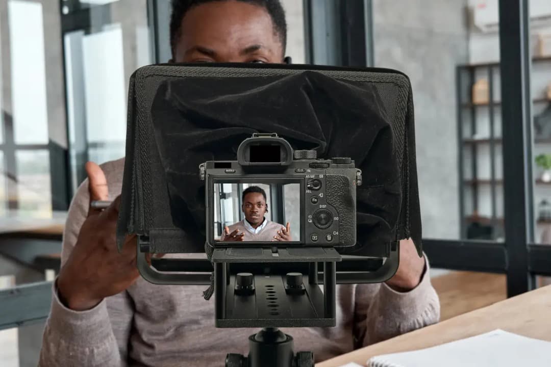 Glide Gear テレプロンプター ビームガラス付「スマホ/タブレット対応」